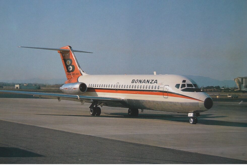 Bonanza Air Lines Douglas Dc Fun Jet Cavalcade Of Wings